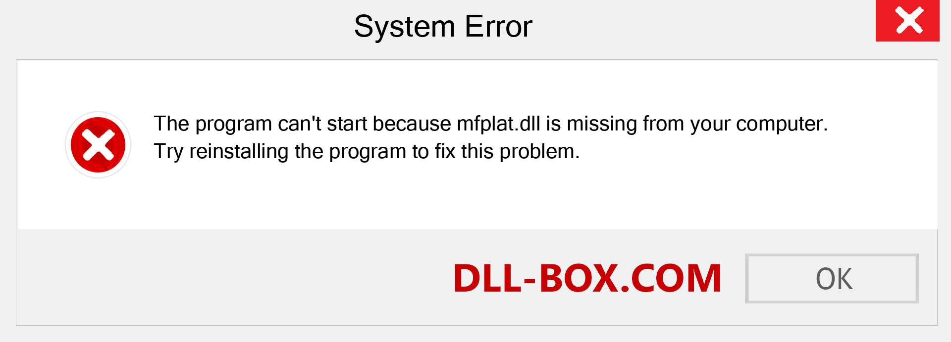  mfplat.dll file is missing?. Download for Windows 7, 8, 10 - Fix  mfplat dll Missing Error on Windows, photos, images